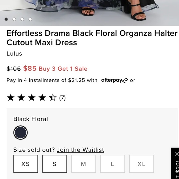 Brand New Unworn Lulu’s Formal event/Black Tie Dress - Picture 7 of 7